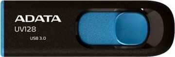 A-data 64GB UV128 USB 3.0 pendrive - Fekete/kék
