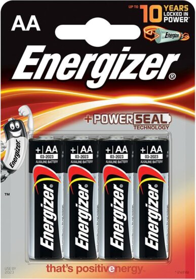 Energizer +Power Seal LR6 AA Alkaline ceruzaelem (4db/csomag)