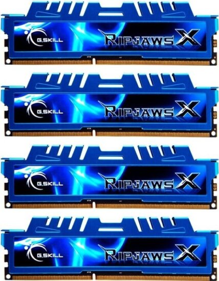 G.Skill 32GB /2400 RipjawsX Blue DDR3 RAM KIT (4x8GB) G.Skill 32GB /2400 RipjawsX Blue DDR3 RAM KIT (4x8GB)