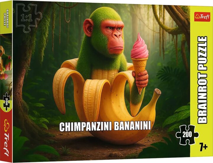 Trefl 13365 Brainrot Chimpanzini Bananini 200 darabos puzzle