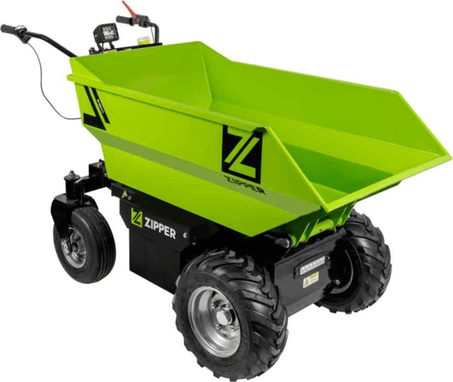 Zipper ZI-ED500 Akkus Mini Dömper 48V max 500kg - Fekete / Zöld Zipper ZI-ED500 Akkus Mini Dömper 48V max 500kg - Fekete / Zöld