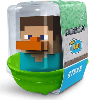 Numskull Tubbz Mini Minecraft "Steeve" Gumikacsa Figura