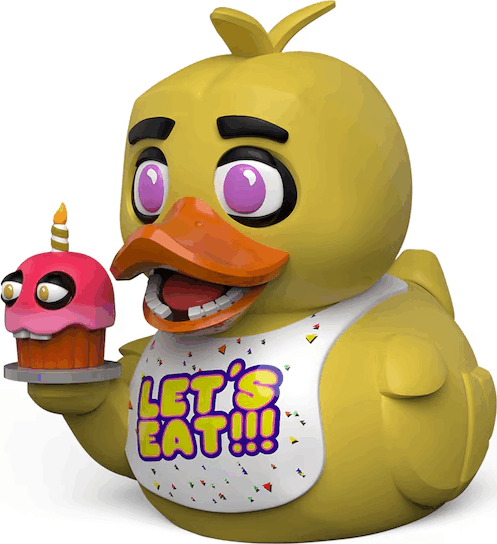 Numskull Tubbz Öt Éjjel Freddy Pizzázójában 'Chica' (Első Kiadás) Gumikacsa Figura