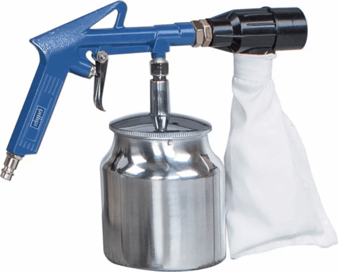 Scheppach 7906100720 Szemcsegyűjtős Homokfúvó Pisztoly 850ml / 4 bar