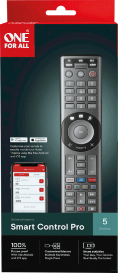 One for All URC 7956 Univerzális Távirányító - Fekete