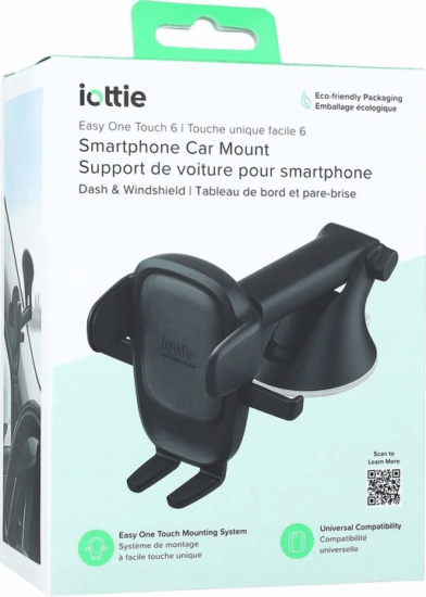 iOttie Easy One Touch 6 58-89 mm Mobiltelefon autós tartó - Fekete