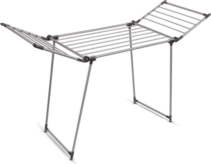 Lamart LT8104 Flovi Összecsukható Ruhaszárító állvány 60 x 175 x 107 cm - Ezüst