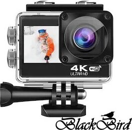 Blackbird BH1685 Dual Screen Vízálló Akciókamera 4K 30fps - Fekete