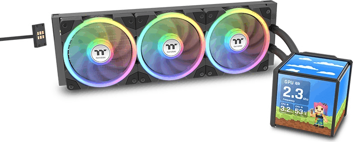 Thermaltake MINECUBE 360 Ultra AIO ARGB Univerzális CPU Vízhűtés - Fekete