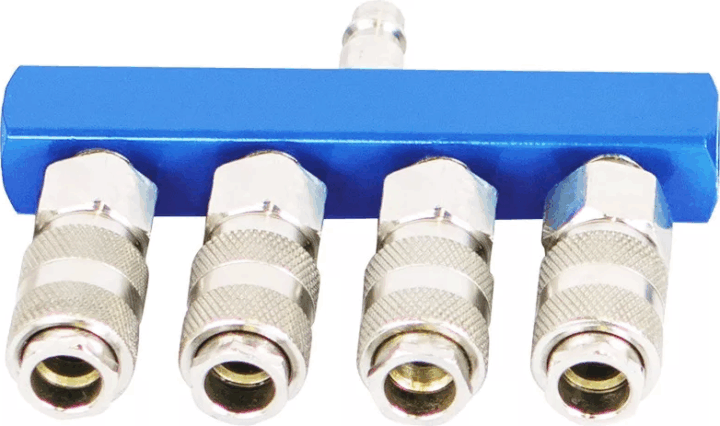 Scheppach 7906100725 4 Elosztós Kompresszor Gyorscsatlakozó Idom