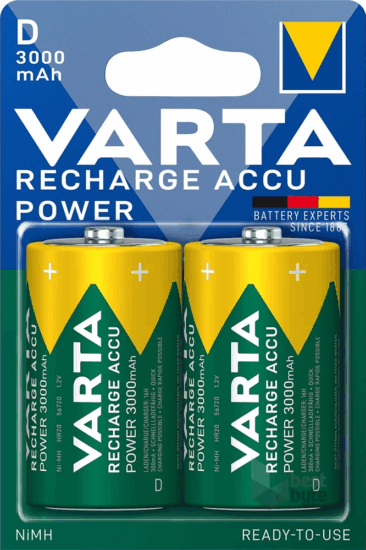 Varta Rady2Use LR20D Újratölthető Góliátelem (2db / csomag) Varta Rady2Use LR20D Újratölthető Góliátelem (2db / csomag)