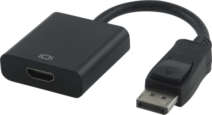 Sbox AD.DP-HDMI/R Display Port apa - HDMI anya Adapter kábel 13cm - Fekete