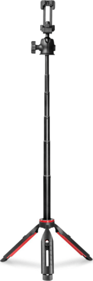 Hama 4679 Solid 80 Ball Mobiltelefon-utazóállvány + Bluetooth távkioldó - Fekete