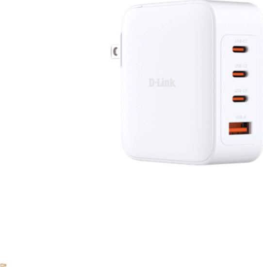 D-link 3x USB-C / 1xUSB-A Hálózati Gyorstöltő Adapter 140W - Fehér
