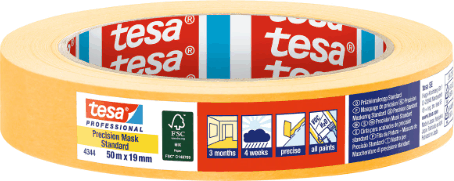 Tesa 04344 Maszkolószalag 50m x 19mm - Sárga