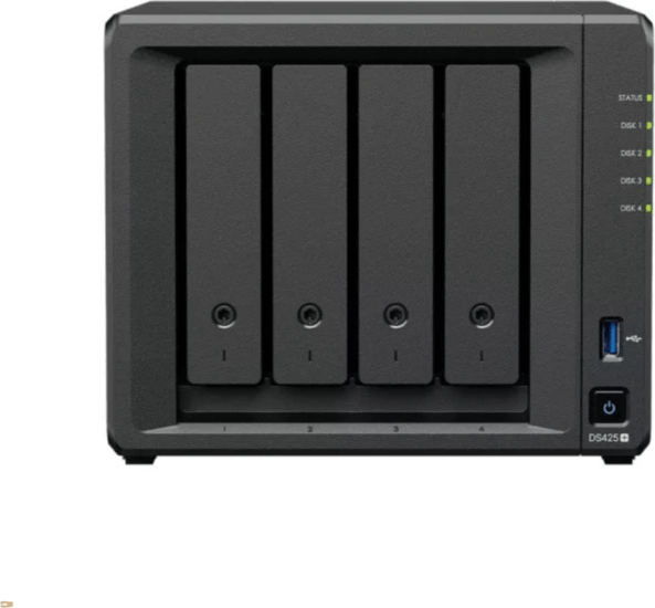 Synology DS425+ 4-rekeszes NAS hálózati adattároló + 2x 6TB HDD