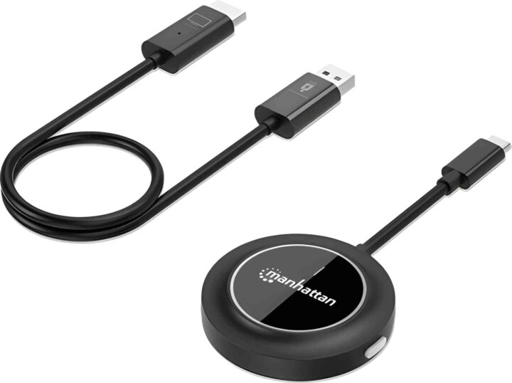 Manhattan Wireless 1080p HDMI-USB jeltovábbító - Fekete