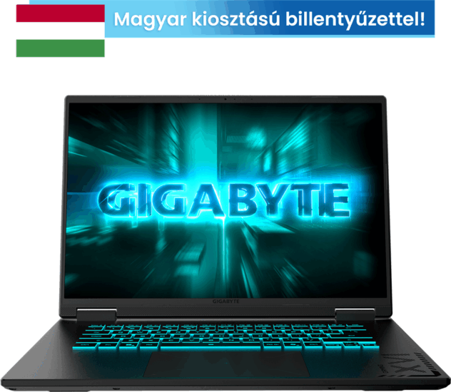 Gigabyte Gaming A16 CVH Laptop Fekete (16" / Intel Core i7-13620H / 16GB / 1TB SSD / Nvidia GeForce RTX 5060)