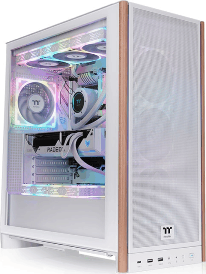Thermaltake S370 WS Snow Midi torony Számítógépház + 4db 120mm ventilátor - Fehér