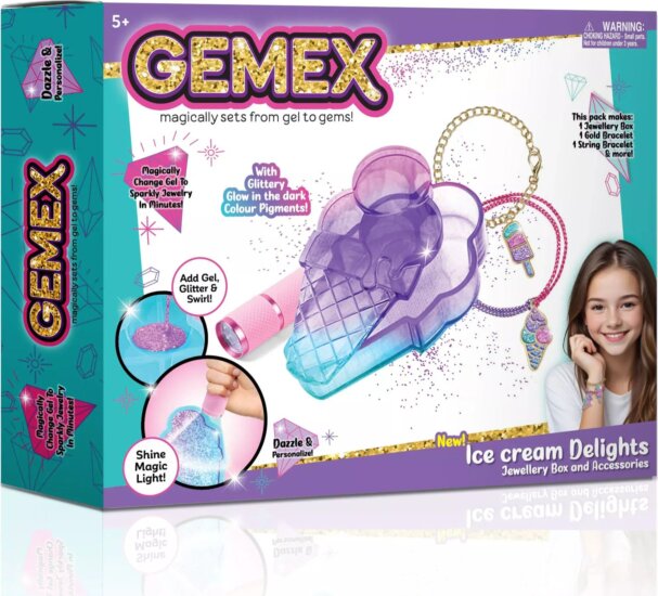 Gemex Gélből drágakő jégkrém ékszerkészítő szett
