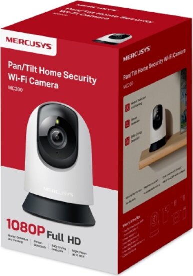 TP-Lnik MERCUSYS MC200 Wireless 4mm beltéri Turret Kamera TP-Lnik MERCUSYS MC200 Wireless 4mm beltéri Turret Kamera