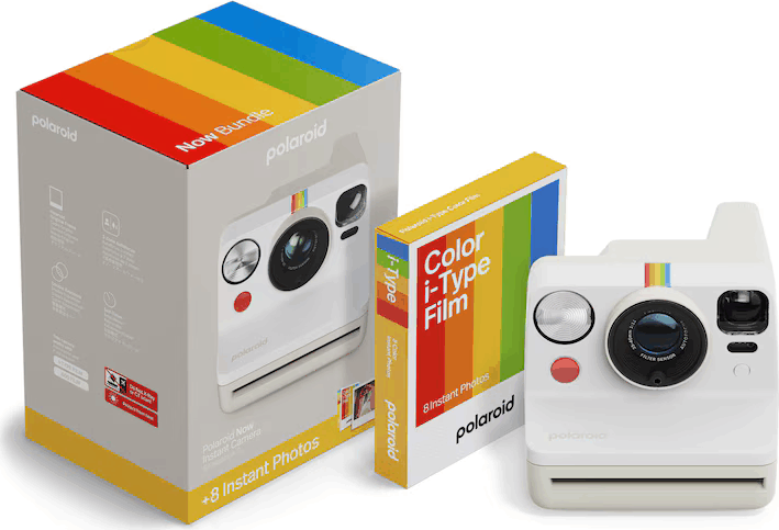 Polaroid Now G3 Instant Fényképezőgép + Film - Fehér Polaroid Now G3 Instant Fényképezőgép + Film - Fehér