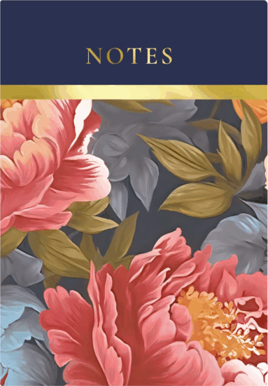 Kalendart C167N Rose Blue A5 192 lapos Élfestett vonalas jegyzetfüzet - Mintás