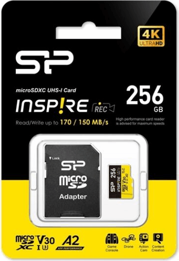 Silicon Power 256GB MicroSDXC UHS-I U3 V30 Memóriakártya + Adapter Silicon Power 256GB MicroSDXC UHS-I U3 V30 Memóriakártya + Adapter