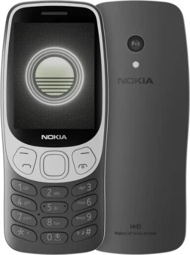 Nokia 3210 4G Dual SIM Okostelefon + Telekom Domino feltöltőkártya - Fekete
