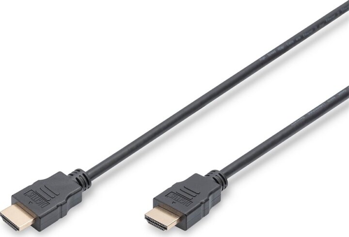 Digitus High Speed Aranyozott HDMI 1.4 Ethernet kábel 5m - Fekete