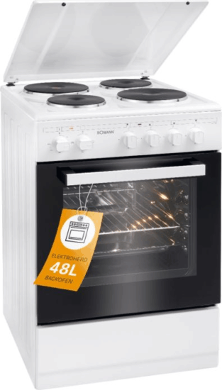 Bomann EH 561 4 zónás szabadonálló Elektromos Tűzhely - Fehér