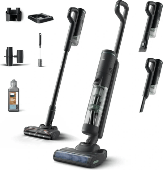 Philips XW7263/11 AquaTrio 7000 Akkus álló / kézi Felmosó Porszívó - Fekete