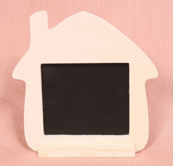 Pentart 10308 Házikó formájú Krétás Üzenő tábla 15 x 15,2 cm - Rózsaszín