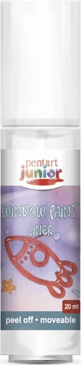 Pentart 6441 Lehúzható üvegfesték 20ml - Fehér