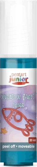 Pentart 6452 Lehúzható üvegfesték 20ml - Türkiz