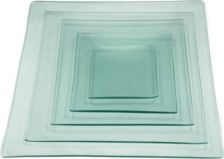 Pentart 2835 Négyszögletes üvegtál 20 x 20 cm