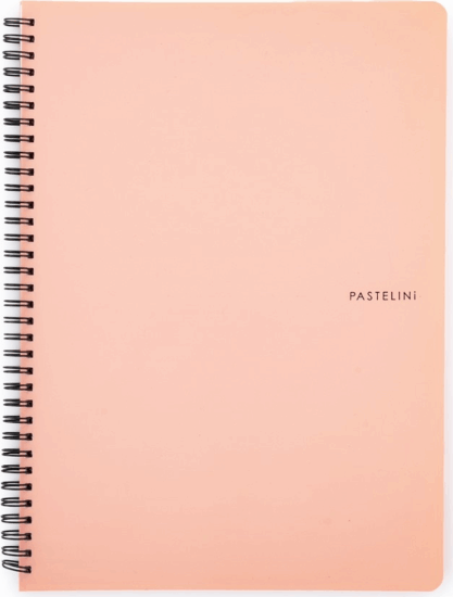 Oxybag Pastelini Apricot A5 60 lapos Vonalas spirálfüzet - Narancssárga