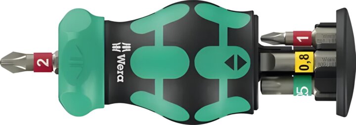 Wera 5008891001 KK Stubby Magazin RA 1 Racsnis Csavarhúzó és bitkészlet (6 db / csomag)