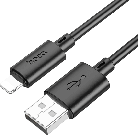 Hoco X88 HC783318 USB-A apa - Lightning apa adat és töltő kábel 1m - Fekete