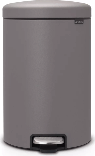 Brabantia Newicon 20 literes pedálos fém szemetes - Betonszürke