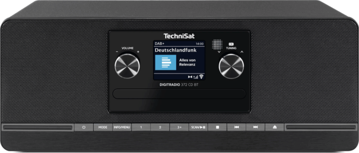 Technisat DigitRadio 372 CD DAB+ FM Asztali Rádió - Fekete