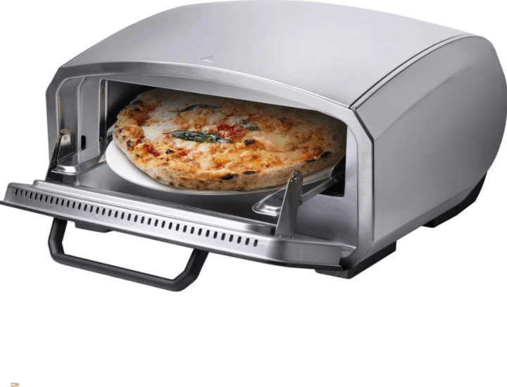 Unold 68916 Enzo Digitális Elektromos Pizzasütő Ø 31cm 2100W - Fekete / Ezüst