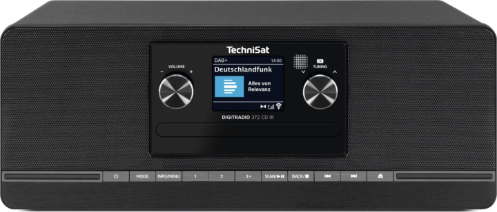 Technisat DigitRadio 372 CD IR Internet Rádió - Fekete
