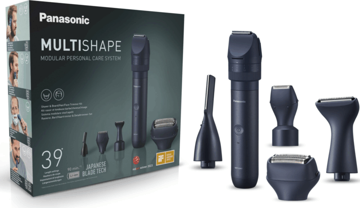 Panasonic X Shape Vezeték nélküli Akkus Nedves-Száraz Utazó Szakáll/Arc Borotva - Kék