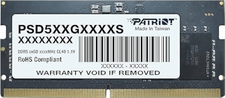 Patriot 32Gb / 5600 Signature Line DDR5 SO-DIMM CL46 Notebook RAM Patriot 32Gb / 5600 Signature Line DDR5 SO-DIMM CL46 Notebook RAM