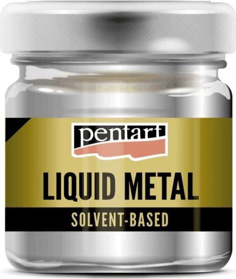 Pentart 21080 Folyékony fém 30ml - Ezüst
