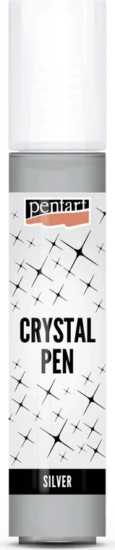 Pentart 43755 Kristály dekortoll 30ml - Ezüst