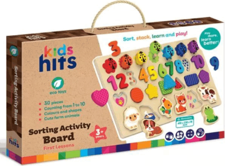 Kids Hits 30 darabos Fa foglalkoztató tábla - Első leckém