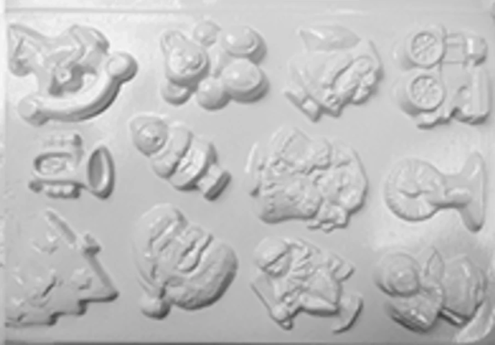 Pentart 24574 Karácsonyi gipszkiöntő forma - 12 minta