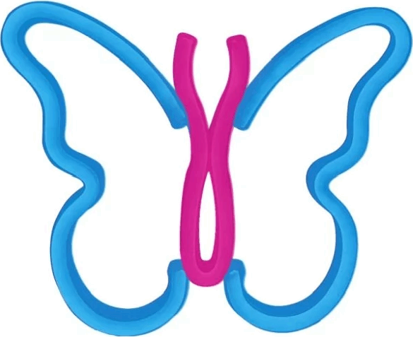 Yooup PM037933 LED Fali neon dekor 22,5x1,5x19 cm - Pillangó Yooup PM037933 LED Fali neon dekor 22,5x1,5x19 cm - Pillangó